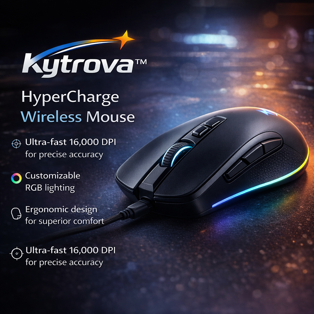Kytrova™ HyperCharge Wireless Mouse